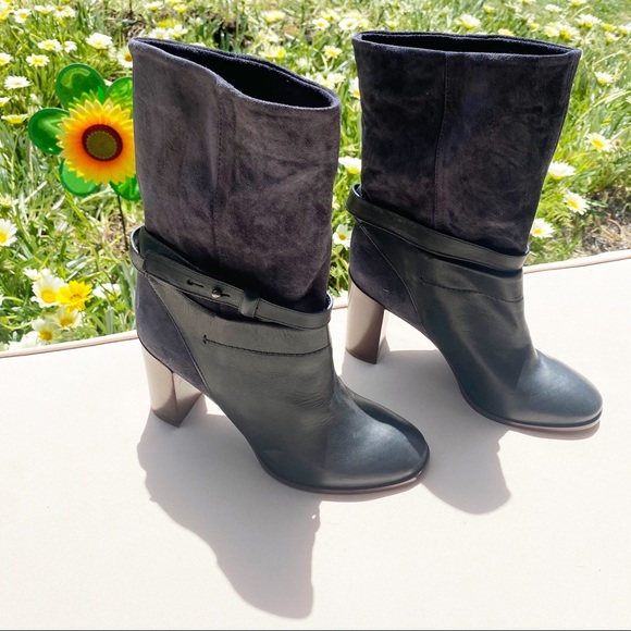 Vince Shoes - VINCE Suede Slouchy Mid-Calf Boots